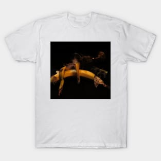 Banana, Thistle & Feathers 2 - Baroque Inspired Dark Still Life Photo T-Shirt